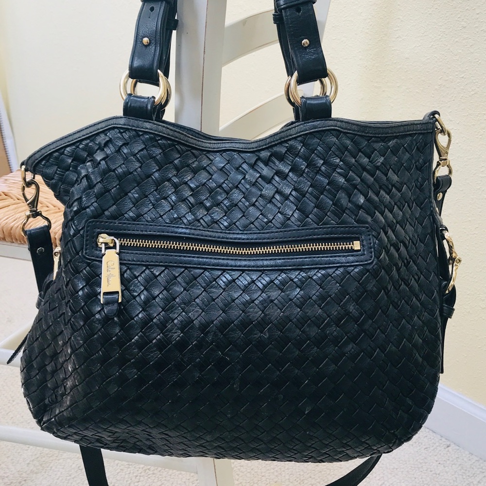 COLE HAAN WOVEN BAG